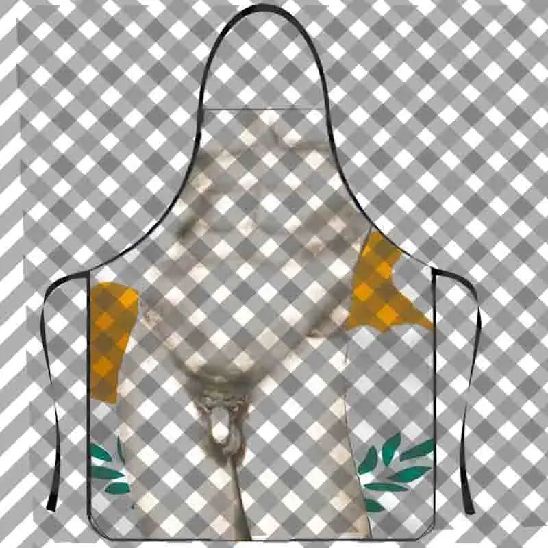 Funny Bikini Muscle Men'S Apron, Novelty Gift for Bachelorette Party Birthday, Creative BBQ Grilling Apron for Men
